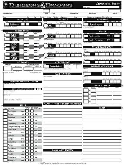 find printable d d character sheets to enhance your game session altered gamer