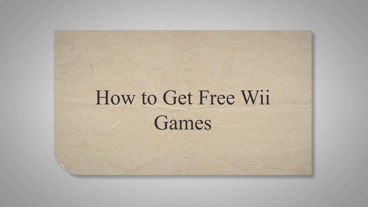 How to Download Wii Games for Free to Your Wii Console Using the